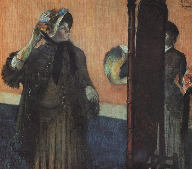 Edgar Degas At the Milliner's_m oil painting image
